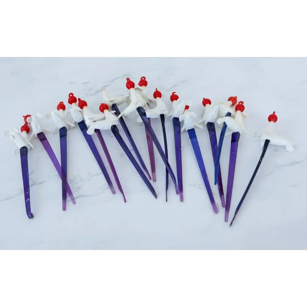 VTG 44 Carstairs Whiskey White Seal Cocktail Canape Picks Retro MCM Tiki Barware